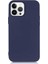 Caseworld Apple iPhone 13 Pro Max Kapak Içi Kadife Lansman Lux Silikon Kılıf - Lacivert 1