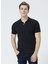 Erkek Siyah Regular Fit Polo Yaka T-Shirt 3