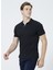 Erkek Siyah Regular Fit Polo Yaka T-Shirt 4