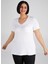 V Yaka Kısa Kollu T-Shirt 5