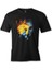 T-Shirt Joker - Cards In Fire Siyah Erkek Tshirt 1