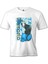 T-Shirt Kara Kedi Beyaz Erkek Tshirt 1