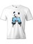 T-Shirt Panda - Boks Beyaz Erkek Tshirt 1