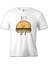 T-Shirt Best Friends - Hamburger Beyaz Erkek Tshirt 1