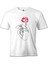 T-Shirt Shut Your Mouth Up Beyaz Erkek Tshirt 1