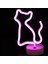 Neon Işıklı Kedi Lamba Usb+Pil 1