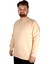 Erkek Sweatshirt Bisiklet Yaka Basic 20131 Bej 1