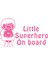 Baby On Board Arabada Süper Kahraman Var Folyo Kesim Sticker 1