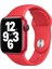 Apple Watch Series SE/10/9/8/7/6/5/4/3 Uyumlu 42mm-41mm-40mm-38mm M/L Silikon Kordon Kırmızı 1