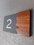 Wooden Serisi Pleksi Kapı Numarası 3
