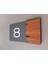 Wooden Serisi Pleksi Kapı Numarası 2
