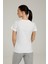 CT122 Basic C Neck T-Shır Beyaz Kadın T-Shirt 2