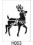 Hayvan Temalı Desenler Stencil Şablon (21X30) H-003 1