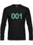 Llord T-Shirt Llordd T-Shirt Squid Game-Number 001 Siyah Erkek SweaT-Shirt 1