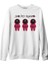Llord T-Shirt Llordd T-Shirt Squid Game - Maske Beyaz Erkek Kalın SweaT-Shirt 1
