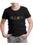 Llord T-Shirt Llordd T-Shirt Squid Game -Candy Colours Siyah Çocuk T-Shirt 1
