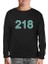Llord T-Shirt Llordd T-Shirt Squid Game-Number 218 Siyah Çocuk SweaT-Shirt 1