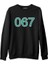 Llord T-Shirt Llordd T-Shirt Squid Game-Number 067 Siyah Erkek Kalın SweaT-Shirt 1