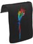 T-Shirt T-Shirt Parrot Unisex Siyah Tak-Çıkar Postacı Çanta Kapağı CK-248 1