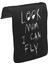 T-Shirt T-Shirt Travis Scott - Look Mom I Can Fly Unisex Siyah Tak-Çıkar Postacı Çanta Kapağı CK-1612 1