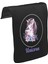 T-Shirt T-Shirt Unicorn Çiçek Anneler Günü Siyah Tak-Çıkar Unisex Tshirt CK-1634 1