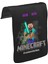 T-Shirt T-Shirt Minecraft - Survival Of The Fittest Unisex Siyah Tak-Çıkar Postacı Çanta Kapağı CK-532 1