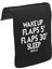 T-Shirt T-Shirt Uçuş - Flap Unisex Siyah Tak-Çıkar Postacı Çanta Kapağı CK-1069 1