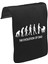 T-Shirt T-Shirt The Evolution Of Dad Unisex Siyah Tak-Çıkar Postacı Çanta Kapağı CK-1507 1