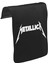 T-Shirt T-Shirt Metallica - Logo Iı Unisex Siyah Tak-Çıkar Postacı Çanta Kapağı CK-1315 1