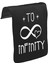 T-Shirt T-Shirt To Infinity Unisex Siyah Tak-Çıkar Postacı Çanta Kapağı CK-1529 1