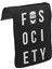 T-Shirt T-Shirt Mr.robot - Fsociety Logo Unisex Siyah Tak-Çıkar Postacı Çanta Kapağı CK-157 1
