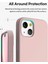 Apple iPhone 13 Kılıf Lansman Içi Kadife Soft Yumuşak Dokulu Liquid Silikon Koyu Mor 2