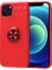 - Apple iPhone 13 Mini - Kılıf Yüzüklü Karbon Ravel Silikon Kapak - Kırmızı 1