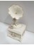 Capodimonte Çiçekli Porselen Gramofon Biblo Müzik Çalmaz, 19CM Yükseklik, 10CM Derinlik ve Genişlik 1