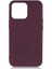 - Apple iPhone 13 Pro - Kılıf Mat Soft Premier Silikon Kapak - Mürdüm 1