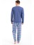 Erkek Baskılı Pijama Takımı Uzun Kollu Tampap 2170 5