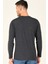 T8587 DEWBERRY V YAKA ERKEK UZUN KOL T-SHIRT-KOYU ANTRASİT 2