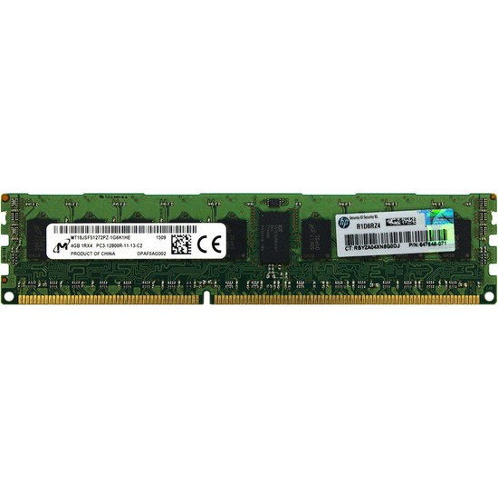 HP  647895R-B21 4GB 1600 MHZ DDR3 ECC SERVER RAM Resim-1