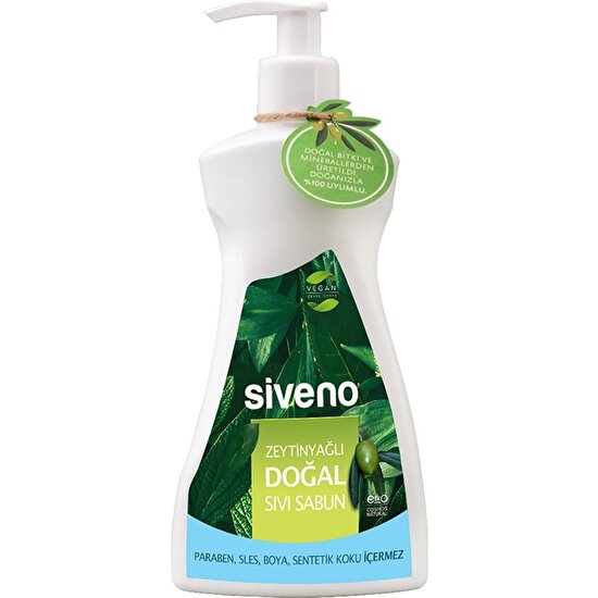 Siveno Zeytinyağlı Doğal Sıvı Sabun 300 ml