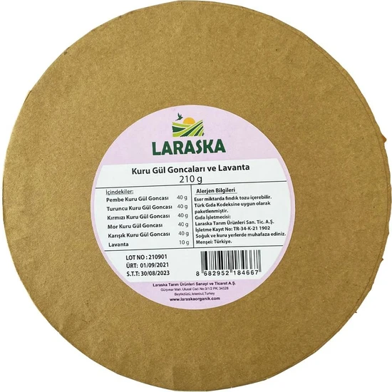 Laraska Kuru Gül Goncaları ve Lavanta Paketi 210 gr