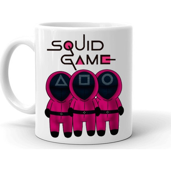 Kumbara Hediyelik Squid Game Baskılı Seramik Beyaz Kupa Fiyatı