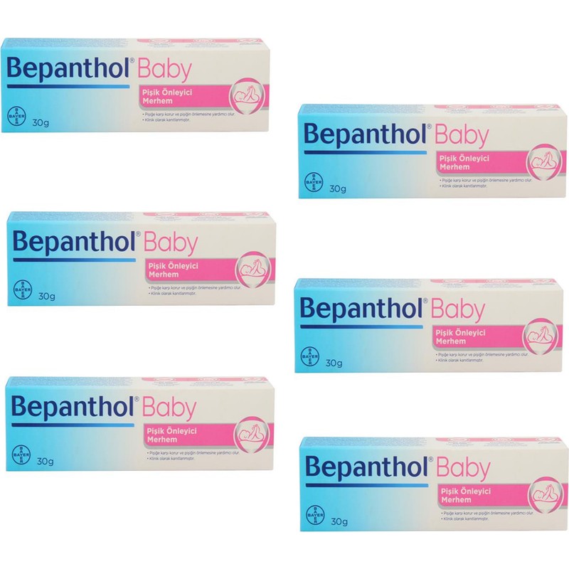 Bepanthol Baby Pişik Kremi 30 gr 6 Adet
