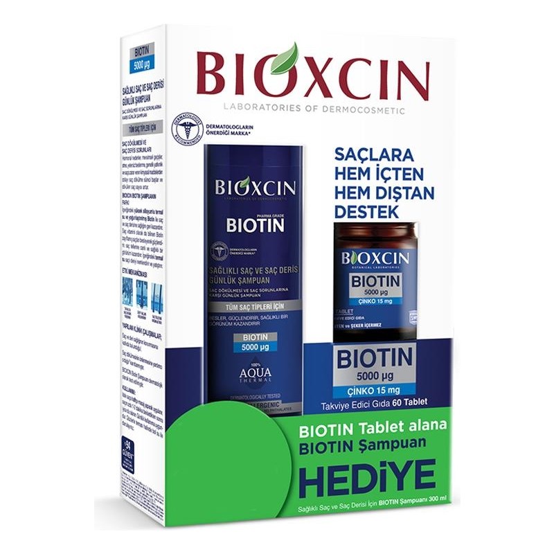 Bioxcin Biotin 5000 Μg Çinko 15 Mg + Biotin Şampuan 300 ml
