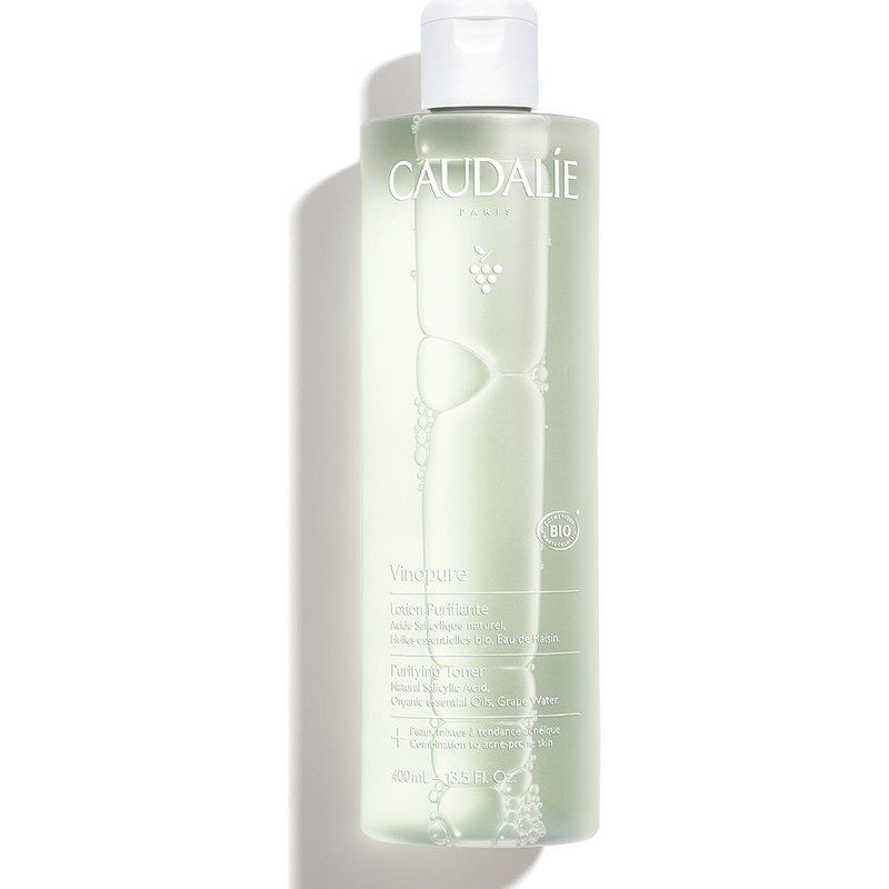 Caudalie Vinopure Akne Karşıtı Arındırıcı Yüz Toniği 400 ml – Yağ Dengesini Sağlayan ve Gözenekleri Sıkılaştıran