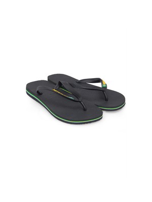 Havaianas Brasil Logo Siyah Terlik