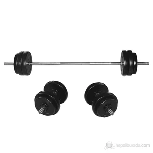 (HDS-40) 50 kg. Plastik Kaplı Dambıl Set