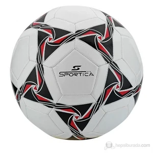 BF-200 Futbol Topu Makina Dikişli No:5 Beyaz/Siyah/Kırmızı