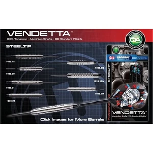 Vendetta %80 Tungsteng Çelik Uçlu Dart (profesyonel Seviye)