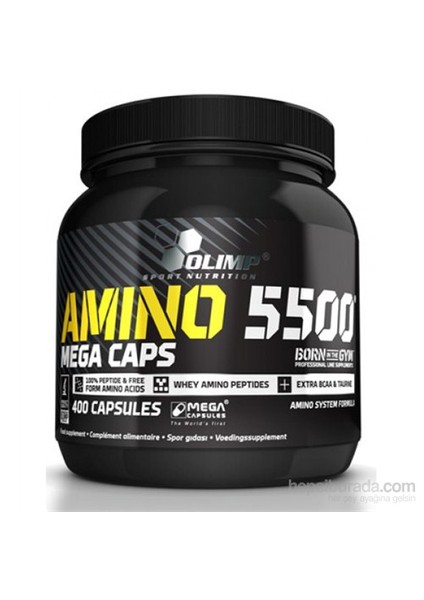 Ol Amıno Mega Caps 5500 400Caps Aromasız Unisex Amino Asitler EKP0081