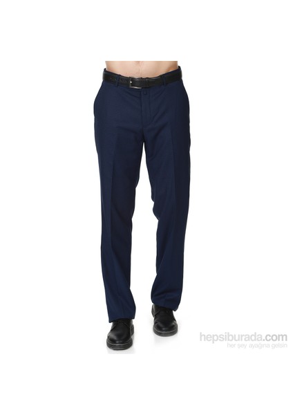 Erkek Mavi Klasik Kesim Cepli Kumaş Pantolon fiyatları